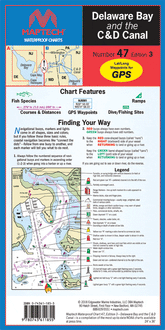 Delaware Bay and the C & D Canal Waterproof Chart, 3rd Edition